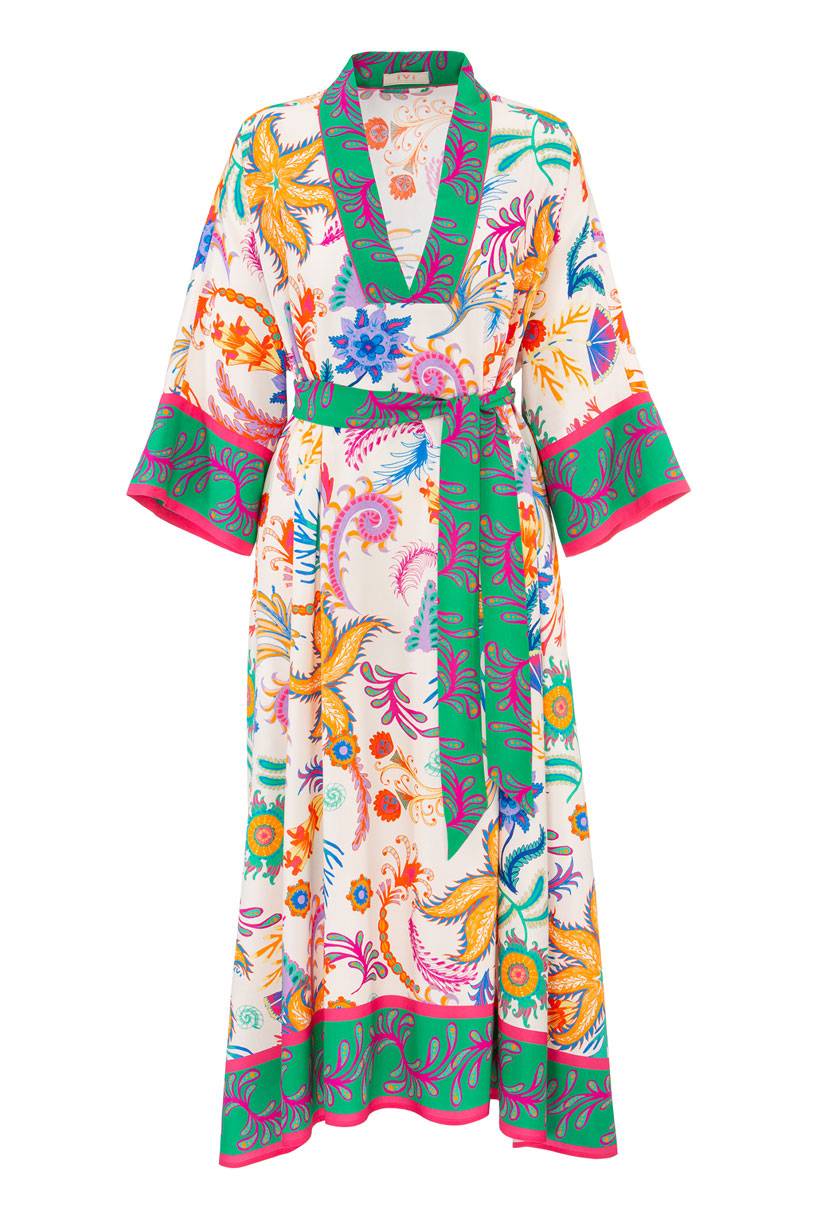 IVI GmbH SEASTAR Kaftankleid multicolor Blitzangebot