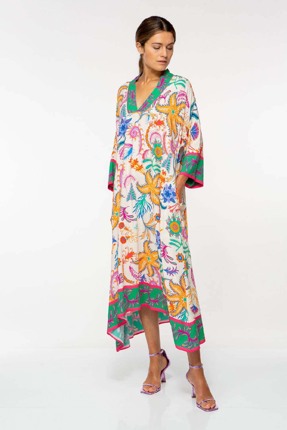 IVI GmbH SEASTAR Kaftankleid multicolor Blitzangebot