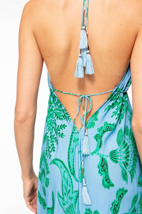 IVI GmbH CORAL FLOWER Maxikleid mit Print ocean Neuheiten