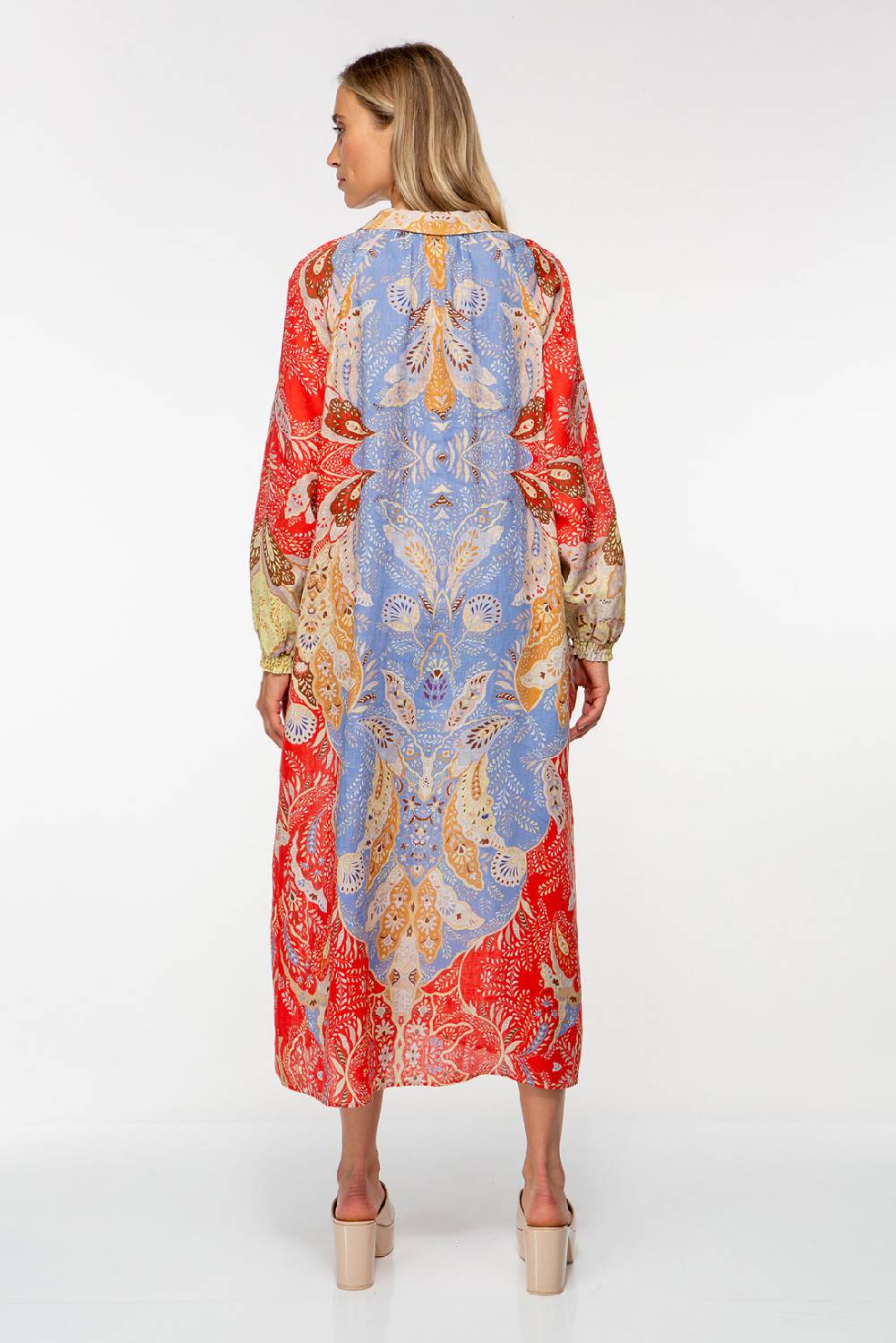 IVI GmbH AMBER Leinenkleid multicolor Räumungsverkauf