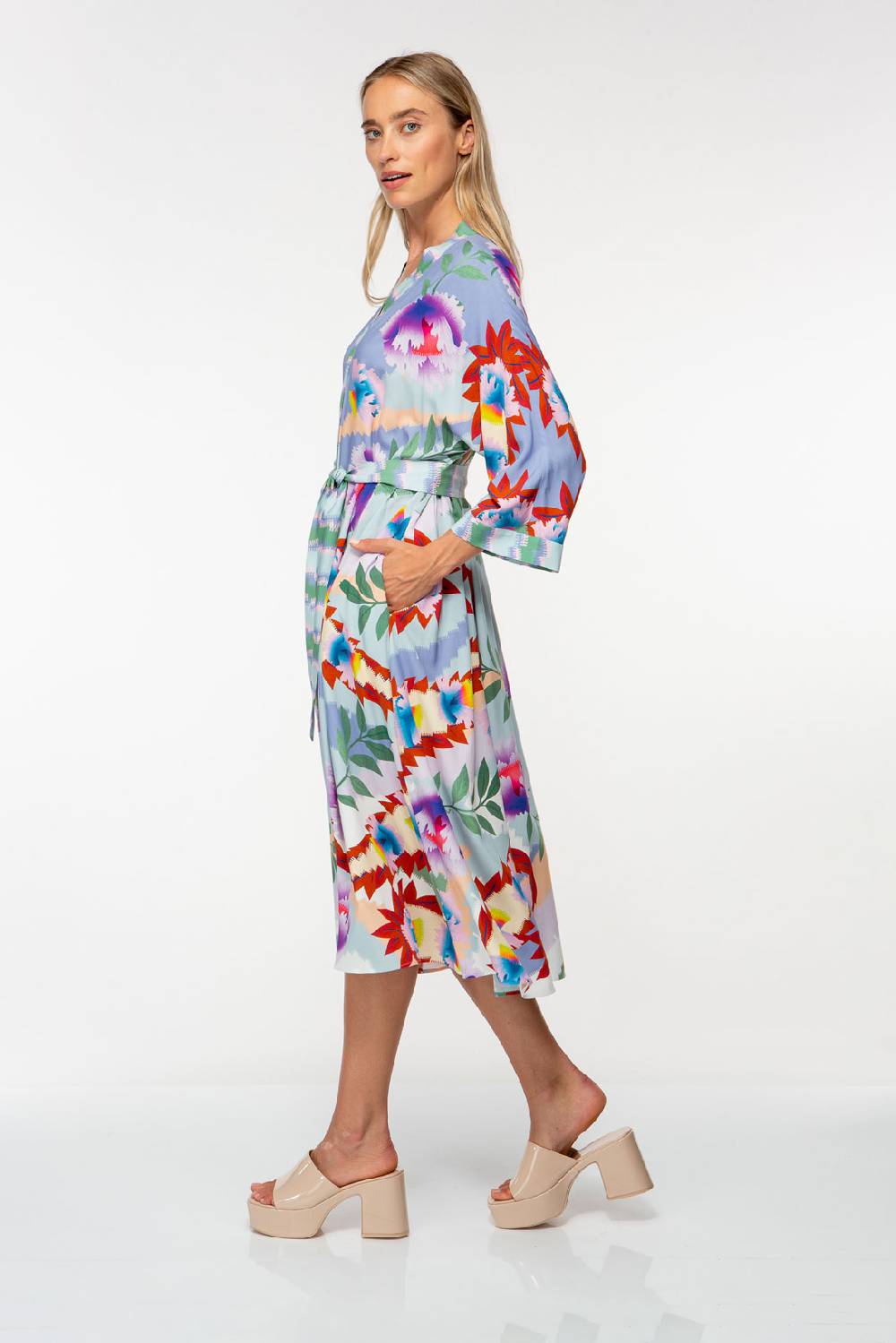 IVI GmbH PIXEL PAISLEY Kaftankleid lavendel Kauf eins, bekomm eins gratis