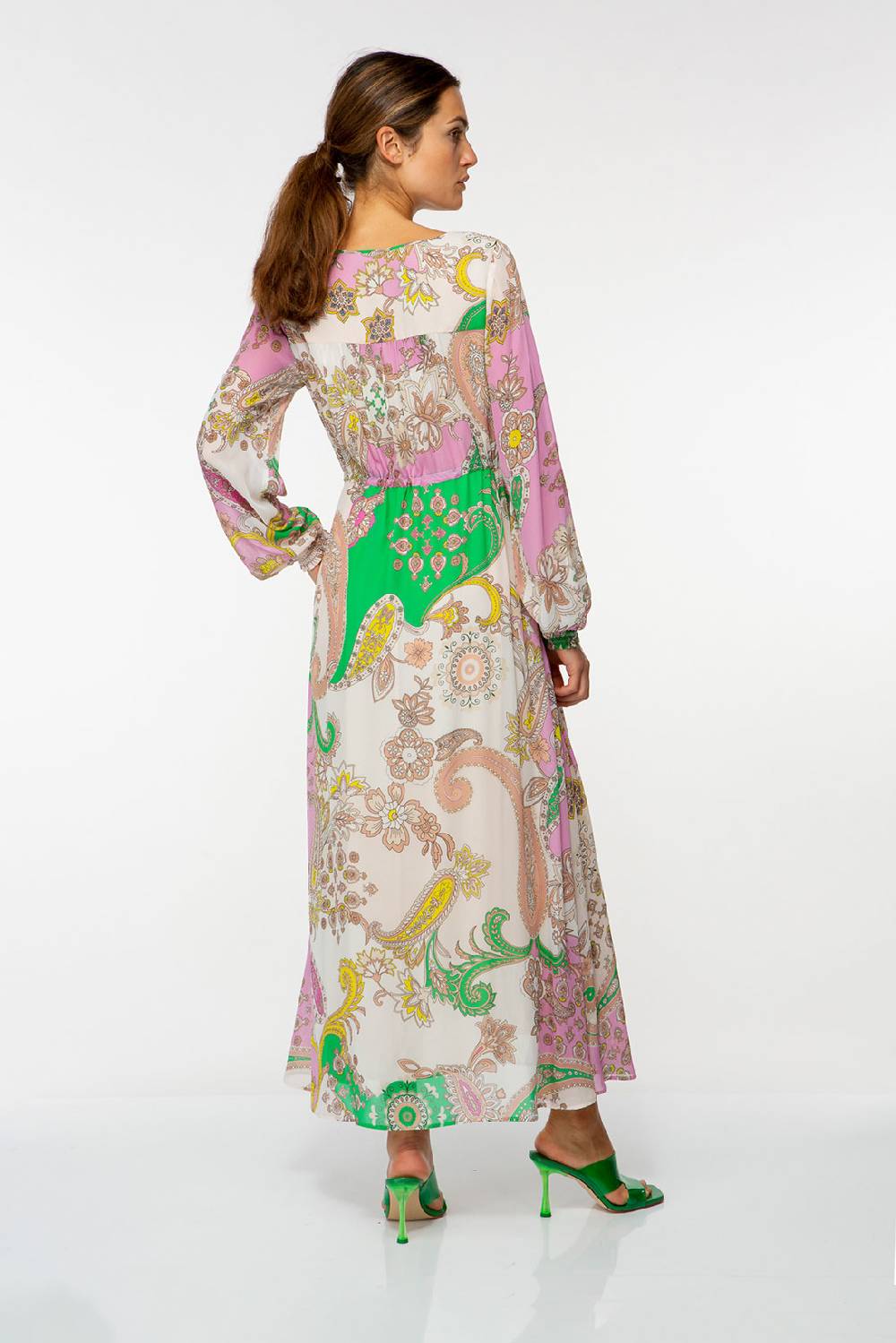 IVI GmbH PAISLEY Chiffon Kleid multicolor Sonderangebote