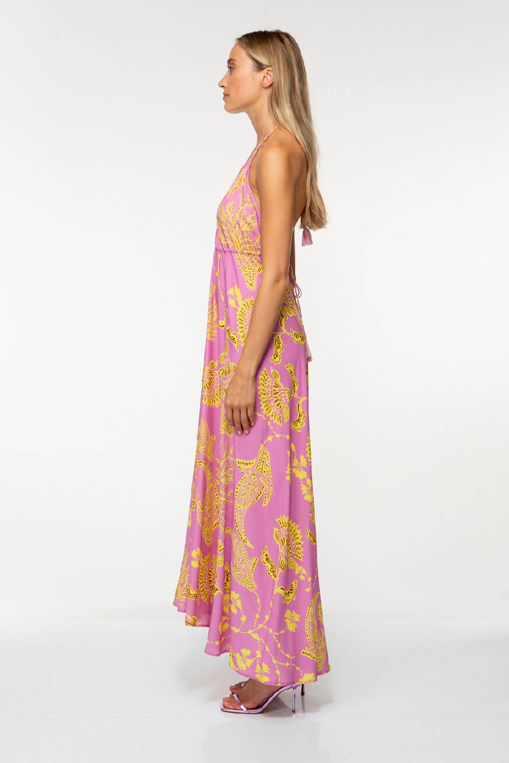 IVI GmbH CORAL FLOWER Maxikleid mit Print pink Riesige Ersparnisse