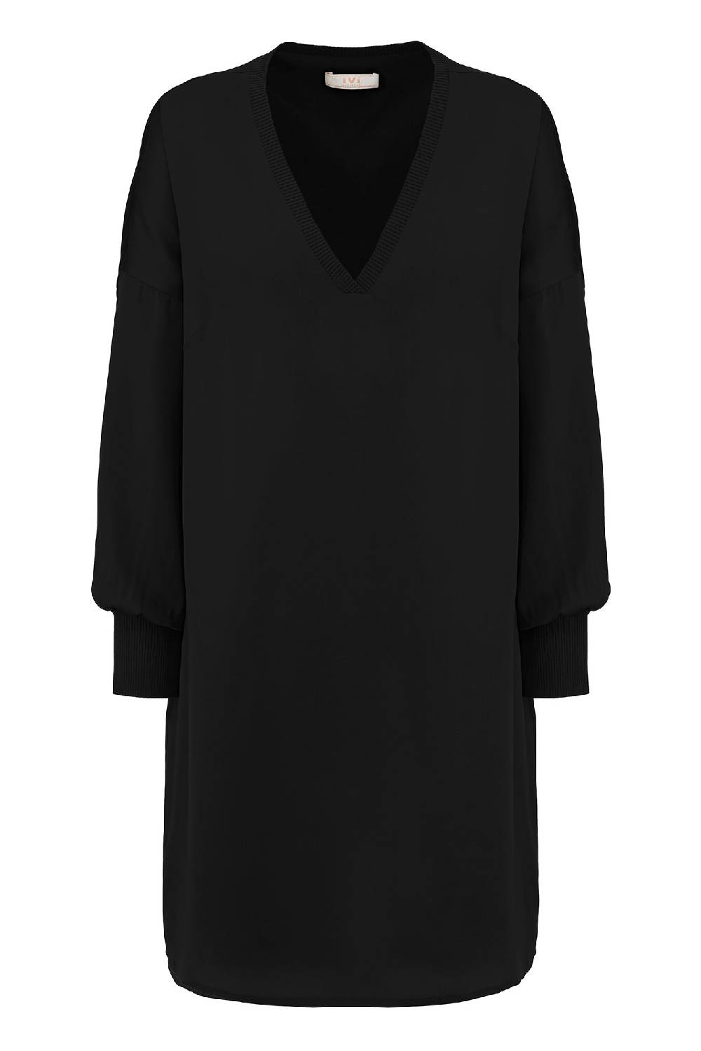 IVI GmbH SOLID SILK Tunika-Kleid schwarz Tiefpreis