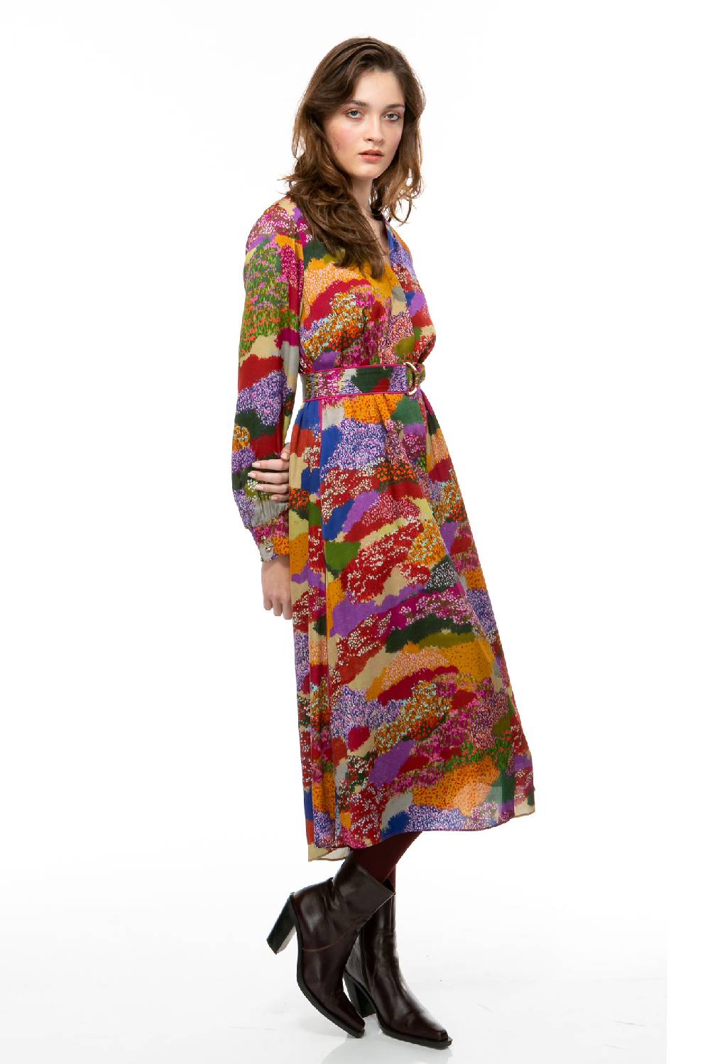 IVI GmbH FLOWER FIELDS Seidenkleid multicolor Vierteljährliche Förderung