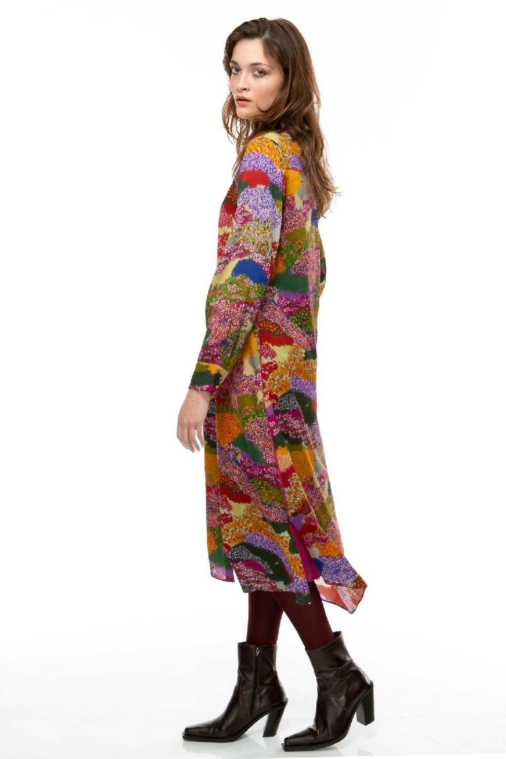 IVI GmbH FLOWER FIELDS Seidenkleid multicolor Vierteljährliche Förderung
