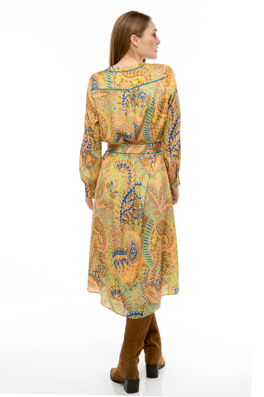 IVI GmbH PAISLEY ALLOVER Seidenkleid multicolor Kostenloser Versand international