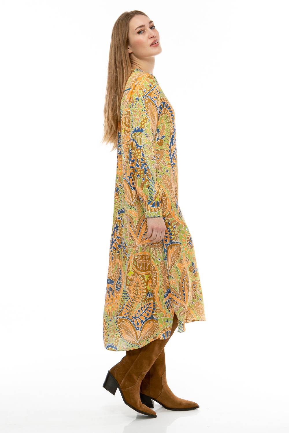 IVI GmbH PAISLEY ALLOVER Seidenkleid multicolor Kostenloser Versand international