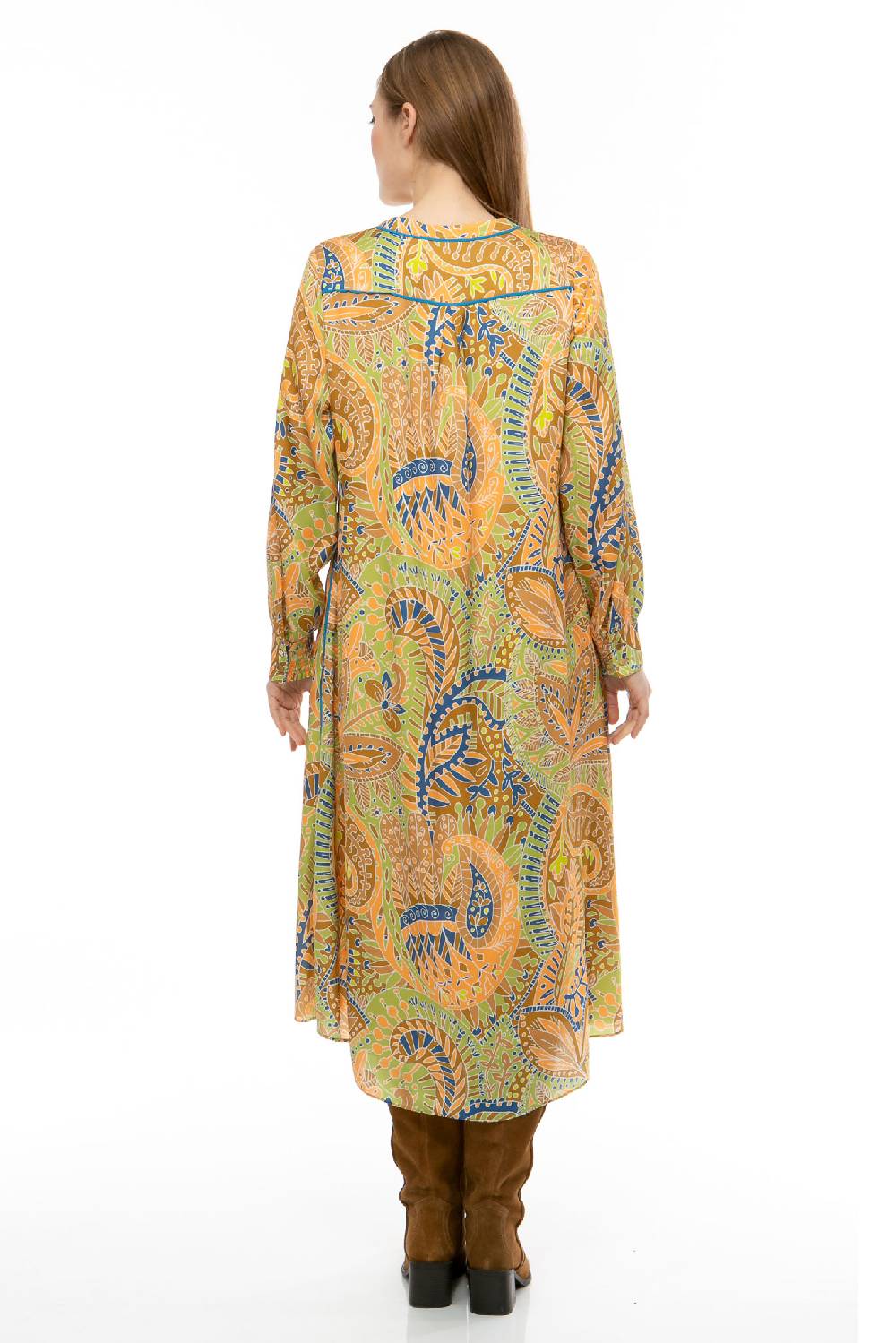 IVI GmbH PAISLEY ALLOVER Seidenkleid multicolor Kostenloser Versand international