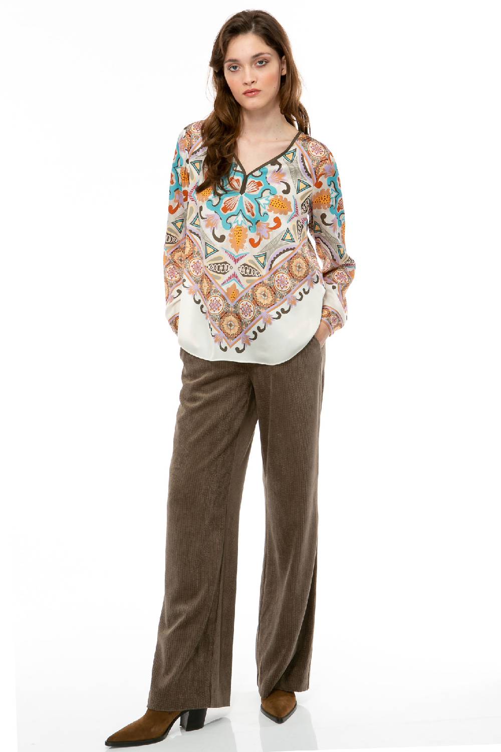 IVI GmbH VINTAGE FLOWERS Bluse weiß Im Verkauf
