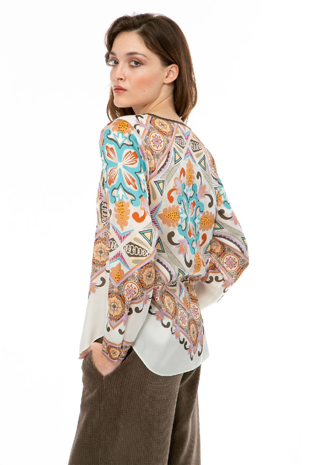 IVI GmbH VINTAGE FLOWERS Bluse weiß Im Verkauf