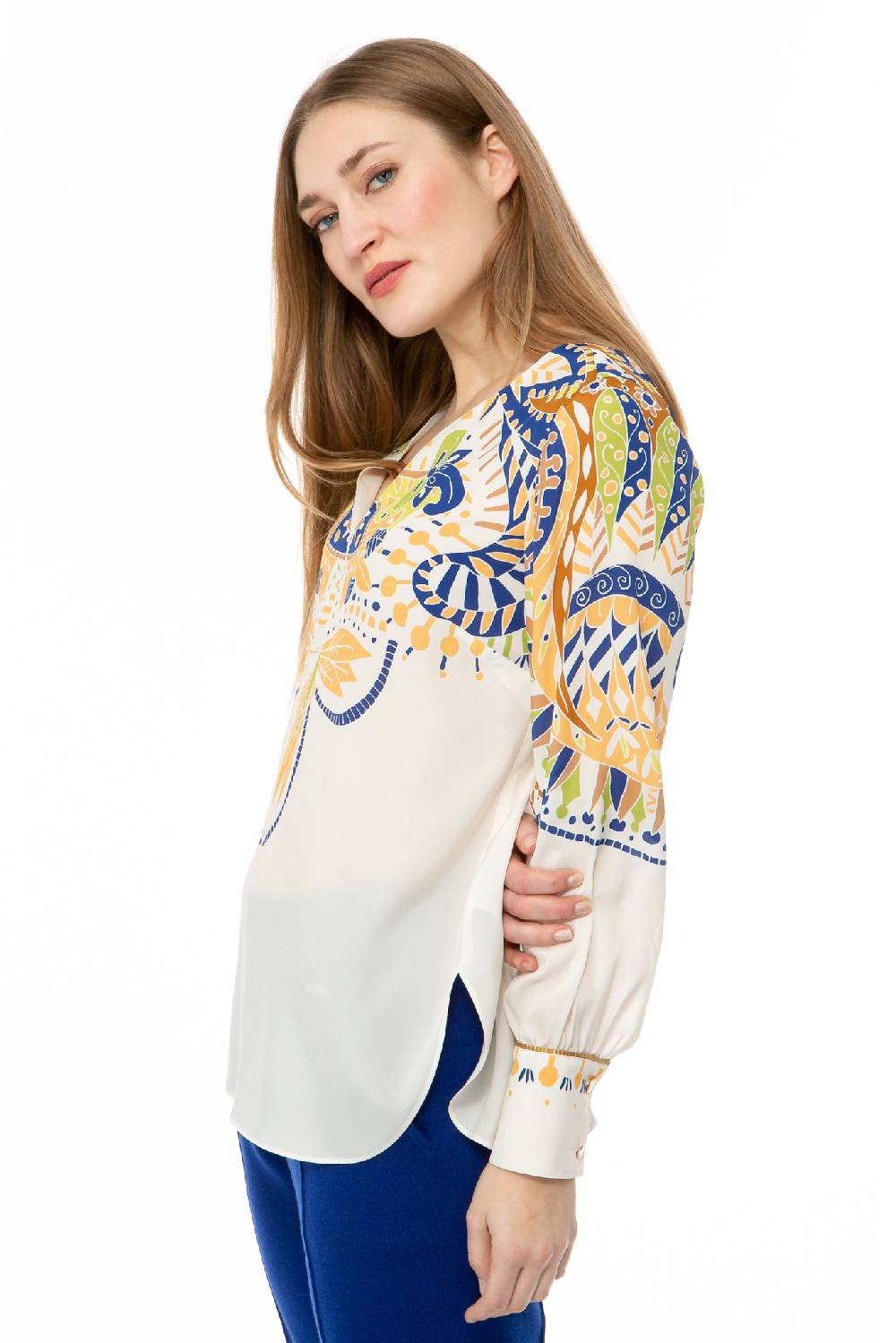 IVI GmbH PAISLEY Bluse weiß 50% Rabatt für begrenzte Zeit