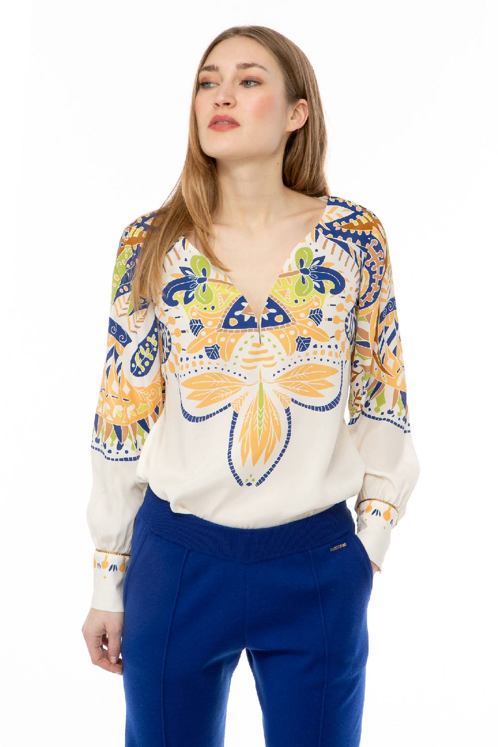 IVI GmbH PAISLEY Bluse weiß 50% Rabatt für begrenzte Zeit