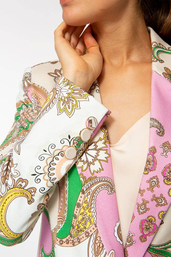 IVI GmbH PAISLEY Jersey Blazer multicolor im Angebot