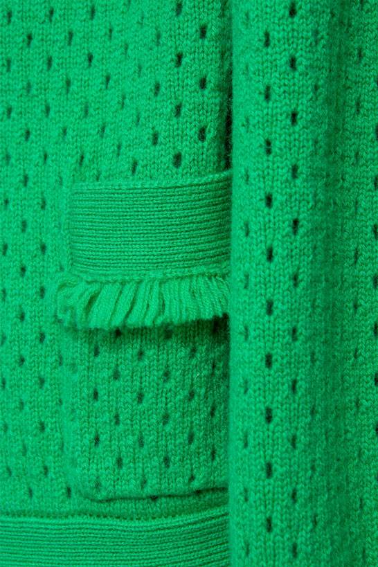 IVI GmbH SOLID KNIT Boxy Cardigan smaragd Blitzverkäufe