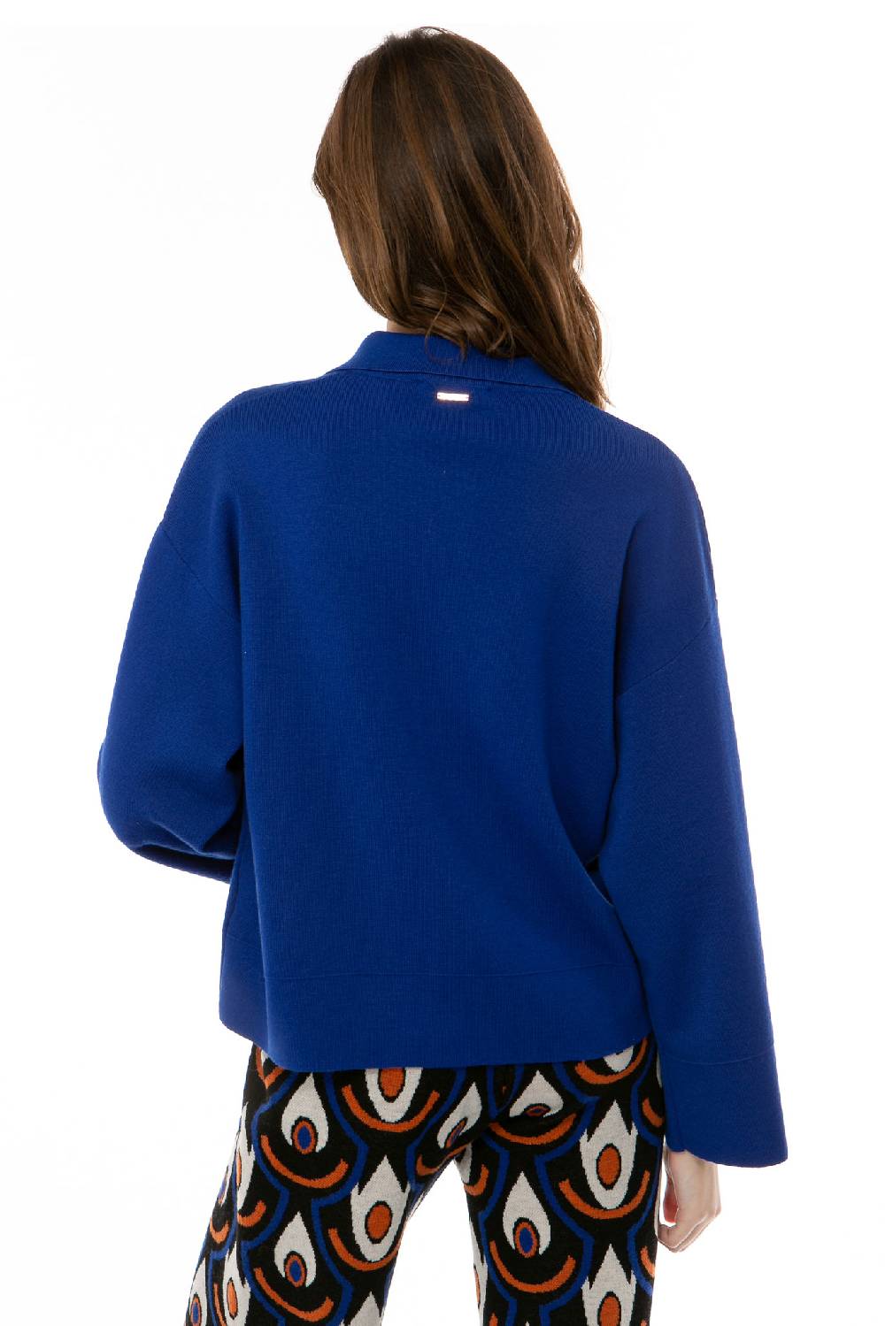 IVI GmbH SOLID KNIT Boxy Jacke royal blau Rabatt
