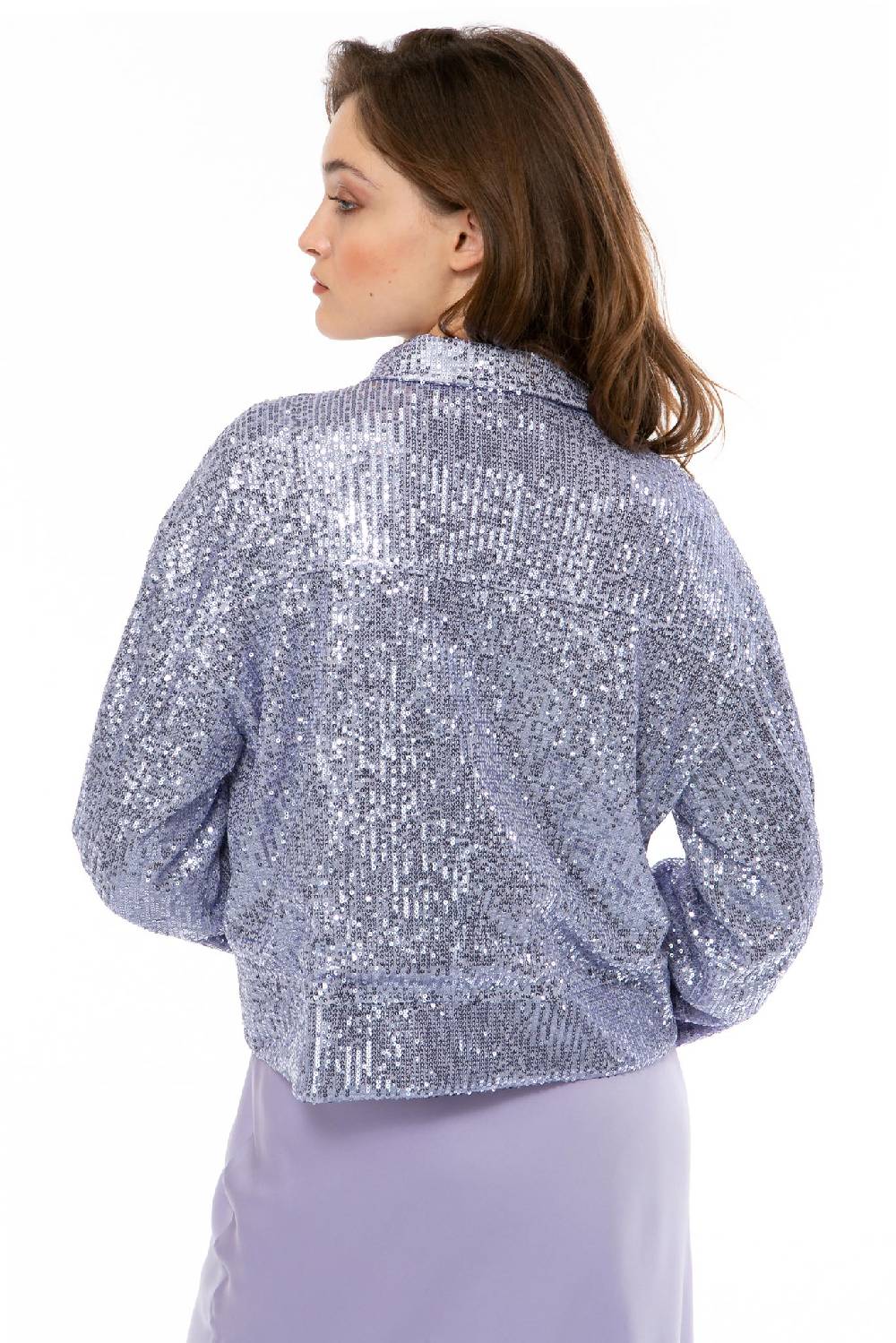 IVI GmbH SEQUINS Boxy Jacke lila Begrenztes Angebot