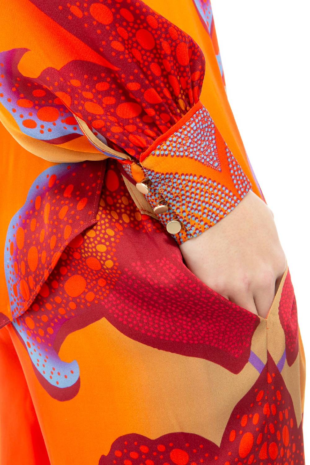 IVI GmbH PARADISE FLOWER Seidenhose lipstick Räumungsverkauf
