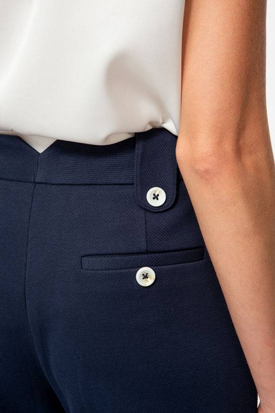 IVI GmbH SOLID JERSEY Bootcut Hose navy JETZT KAUFEN