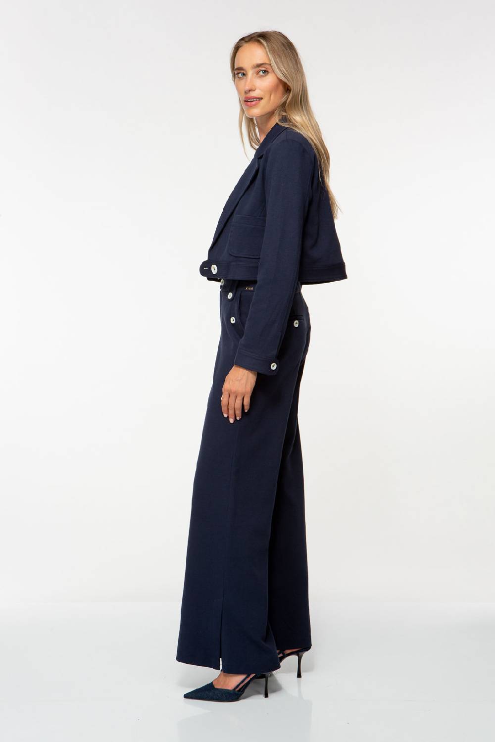 IVI GmbH SOLID JERSEY Bootcut Hose navy JETZT KAUFEN