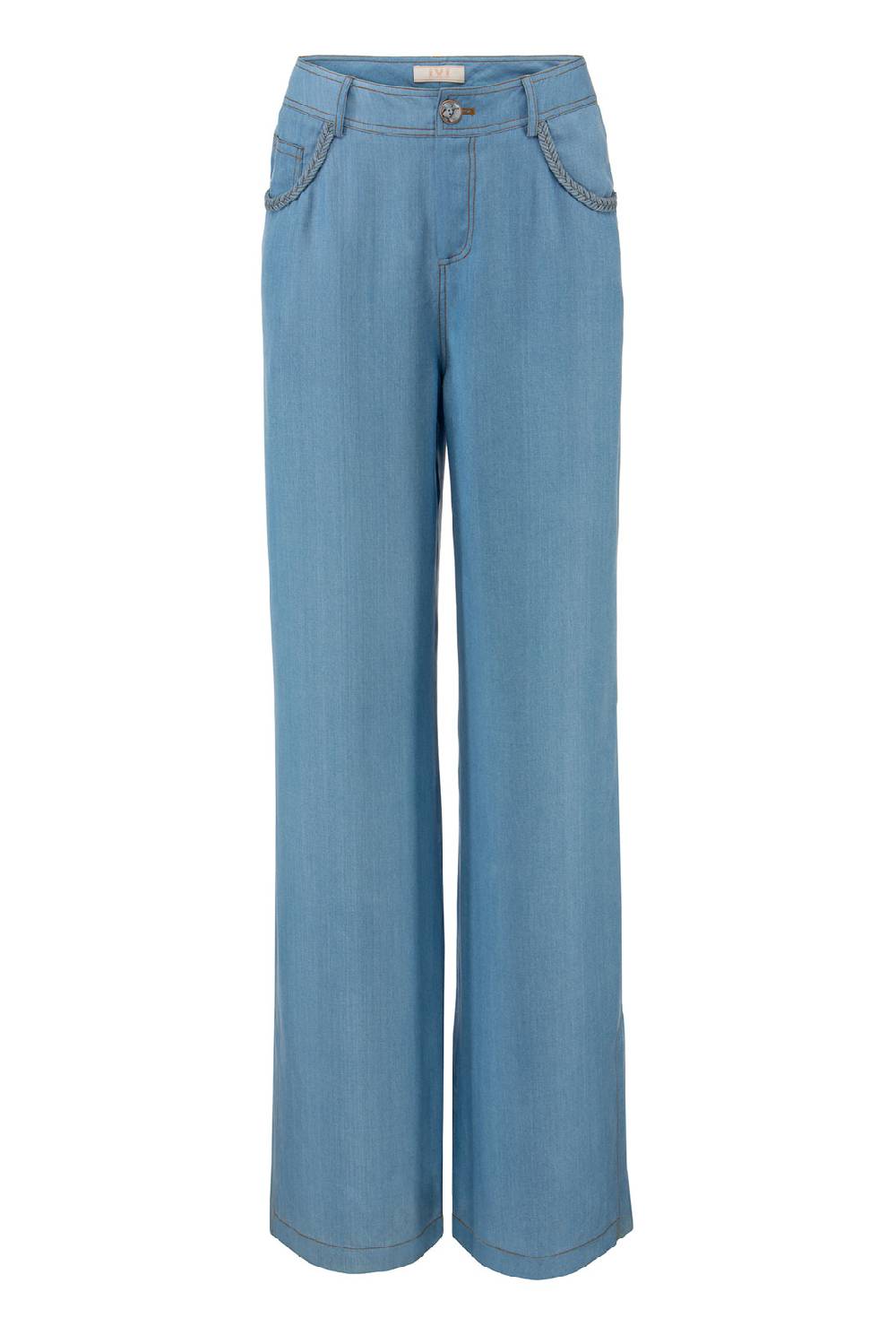 IVI GmbH DENIM Hose mit weitem Bein light blue Neueste Stile