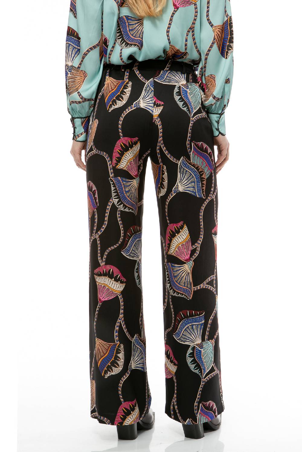 IVI GmbH LOTUS BLOSSOM Seidenhose schwarz Sonderangebot der Fabrik
