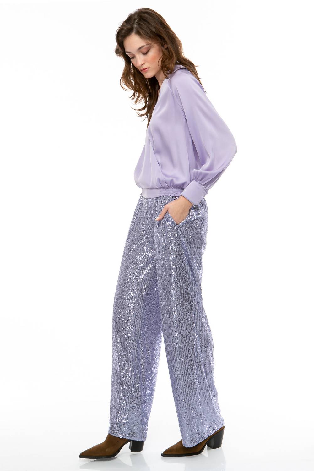 IVI GmbH SEQUINS Hose lila Super Rabatt