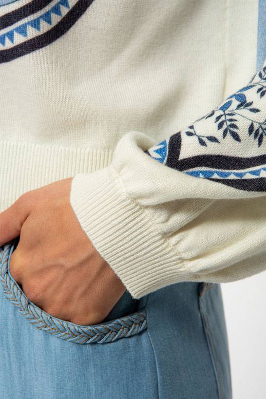 IVI GmbH ORIENTAL GARDEN Pullover sky Im Verkauf