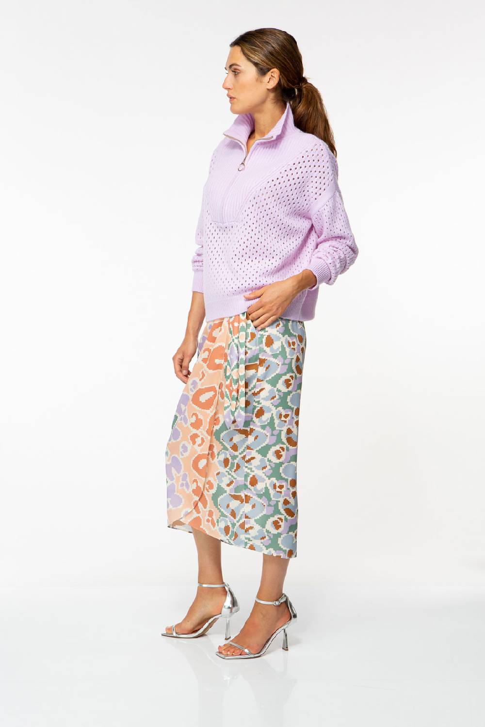 IVI GmbH SOLID KNIT Troyer Pullover violette 50% Rabatt für begrenzte Zeit