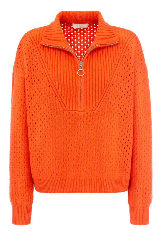 IVI GmbH SOLID KNIT Troyer Pullover grenadine 2025