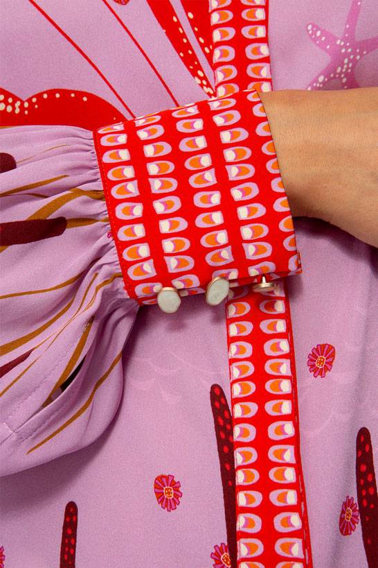 IVI GmbH LOBSTER Hemdbluse aus Seide pink Meist gekauft