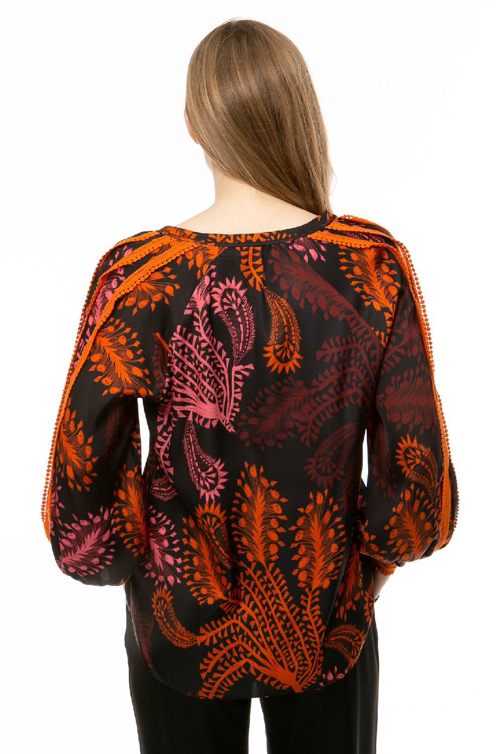 IVI GmbH WILD HERBS Bluse mit Stickdetails schwarz Vatertagsangebot