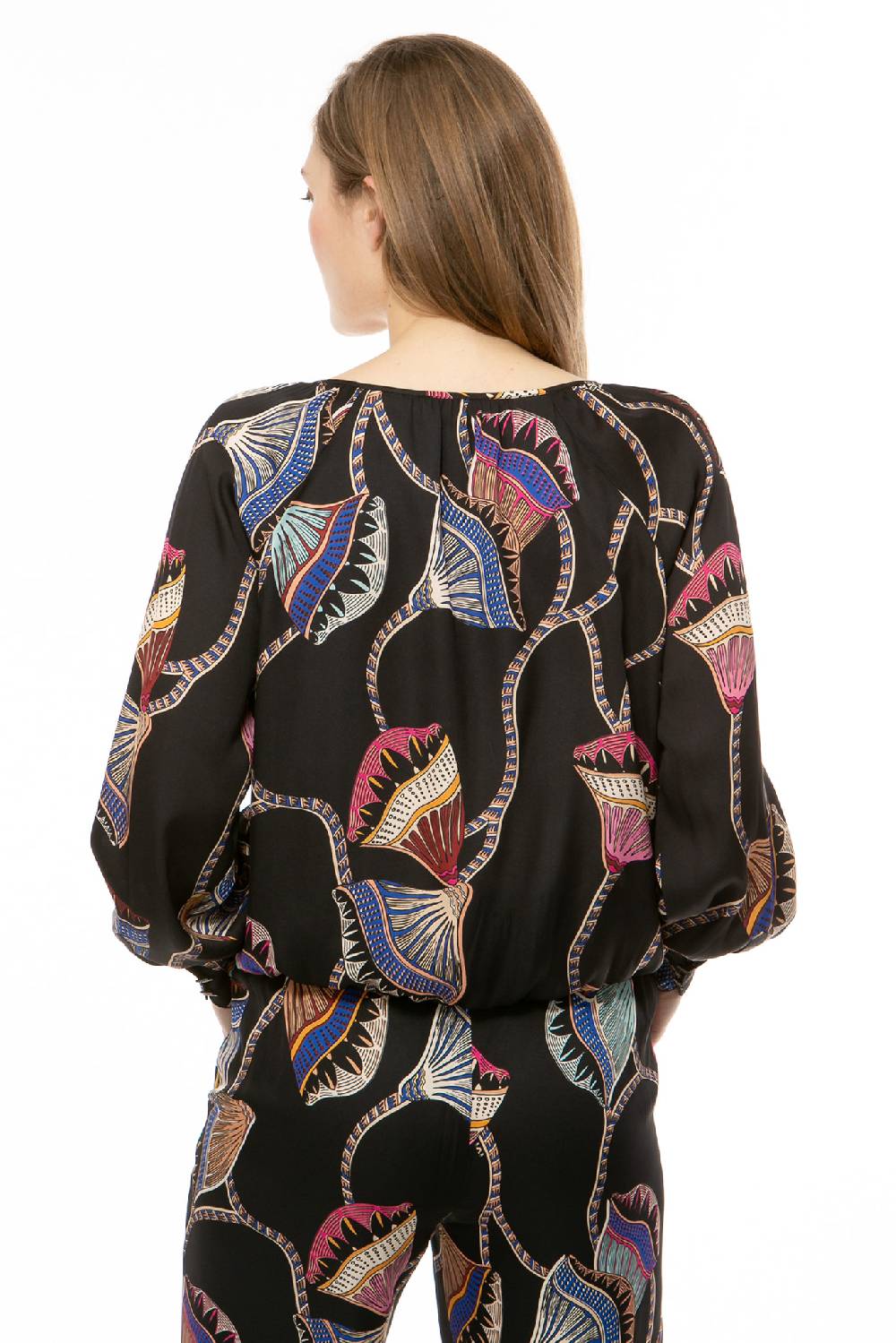 IVI GmbH LOTUS BLOSSOM Wickelbluse schwarz Zeitlich begrenztes Angebot