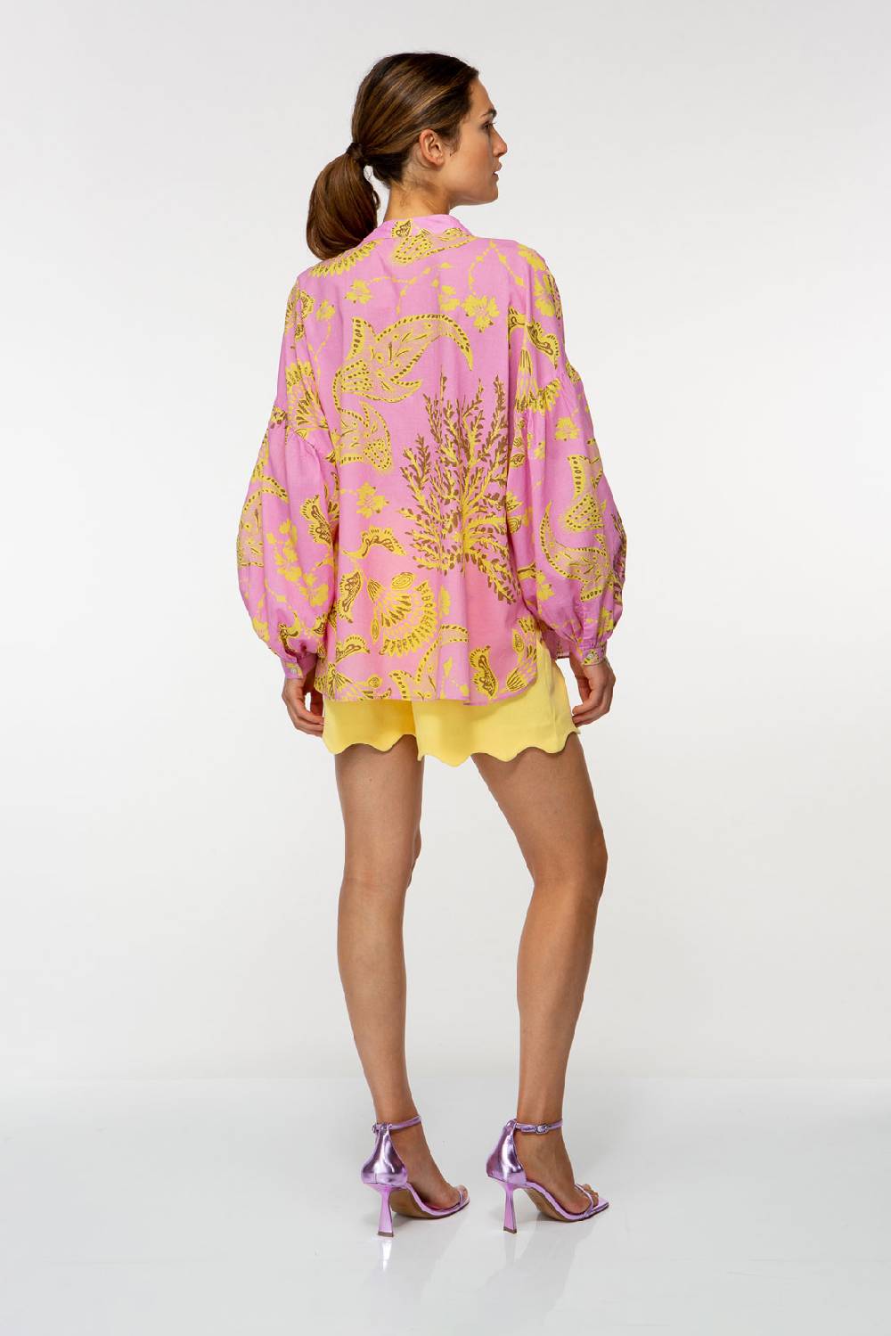 IVI GmbH CORAL FLOWER Baumwollbluse mit Print pink Bis zu 50% Rabatt