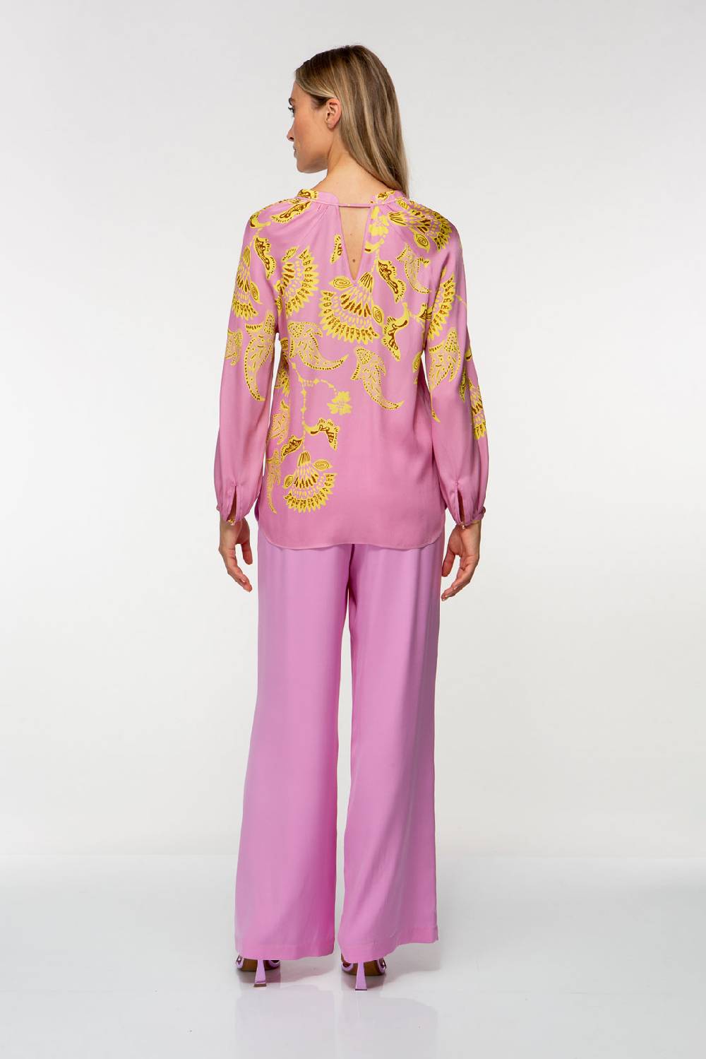 IVI GmbH CORAL FLOWER Seidenbluse mit Print pink Bis zu 60% Rabatt