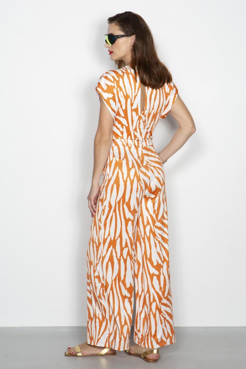 Marivie Jump Relax abstract tiger rost Dress Riesige Rabatte