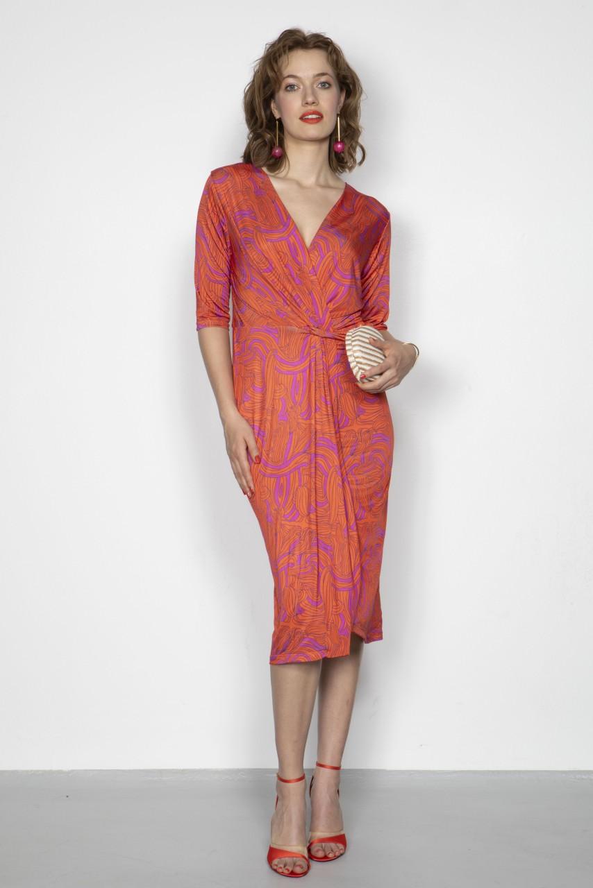 Marivie All eyes on me swearly orange Dress Black Friday Preise