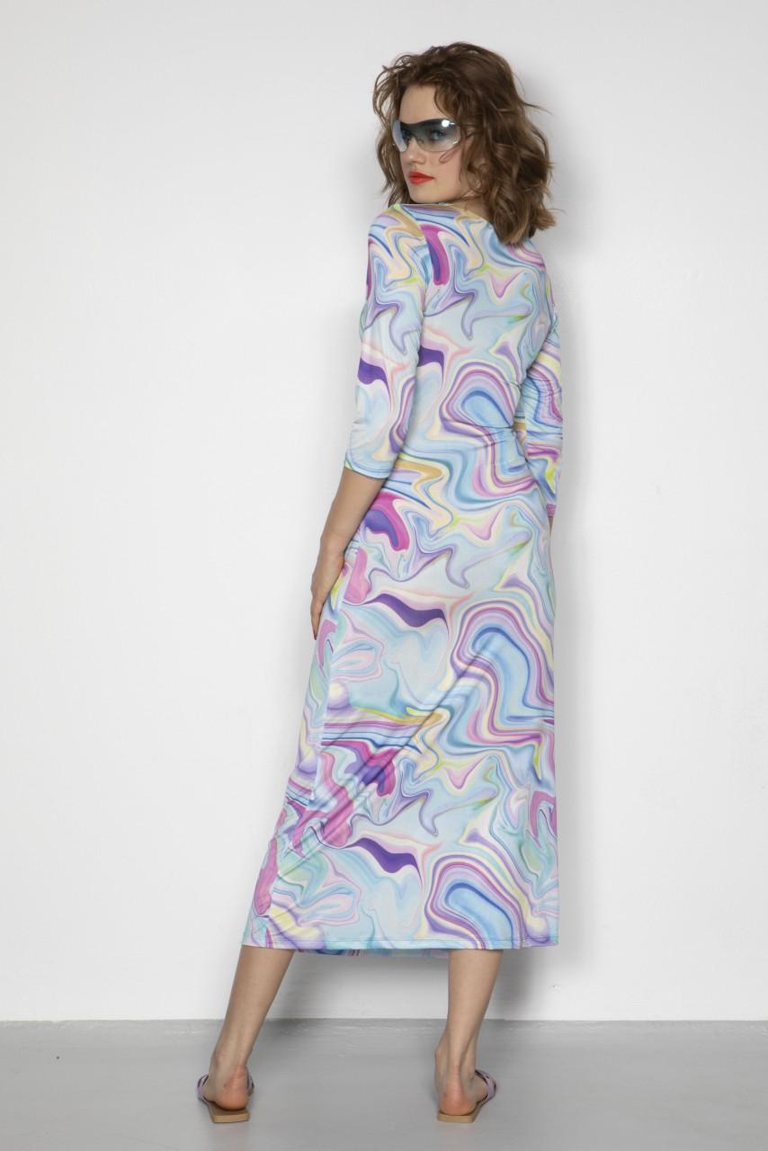 Marivie Illusion marble blue Dress zollfrei