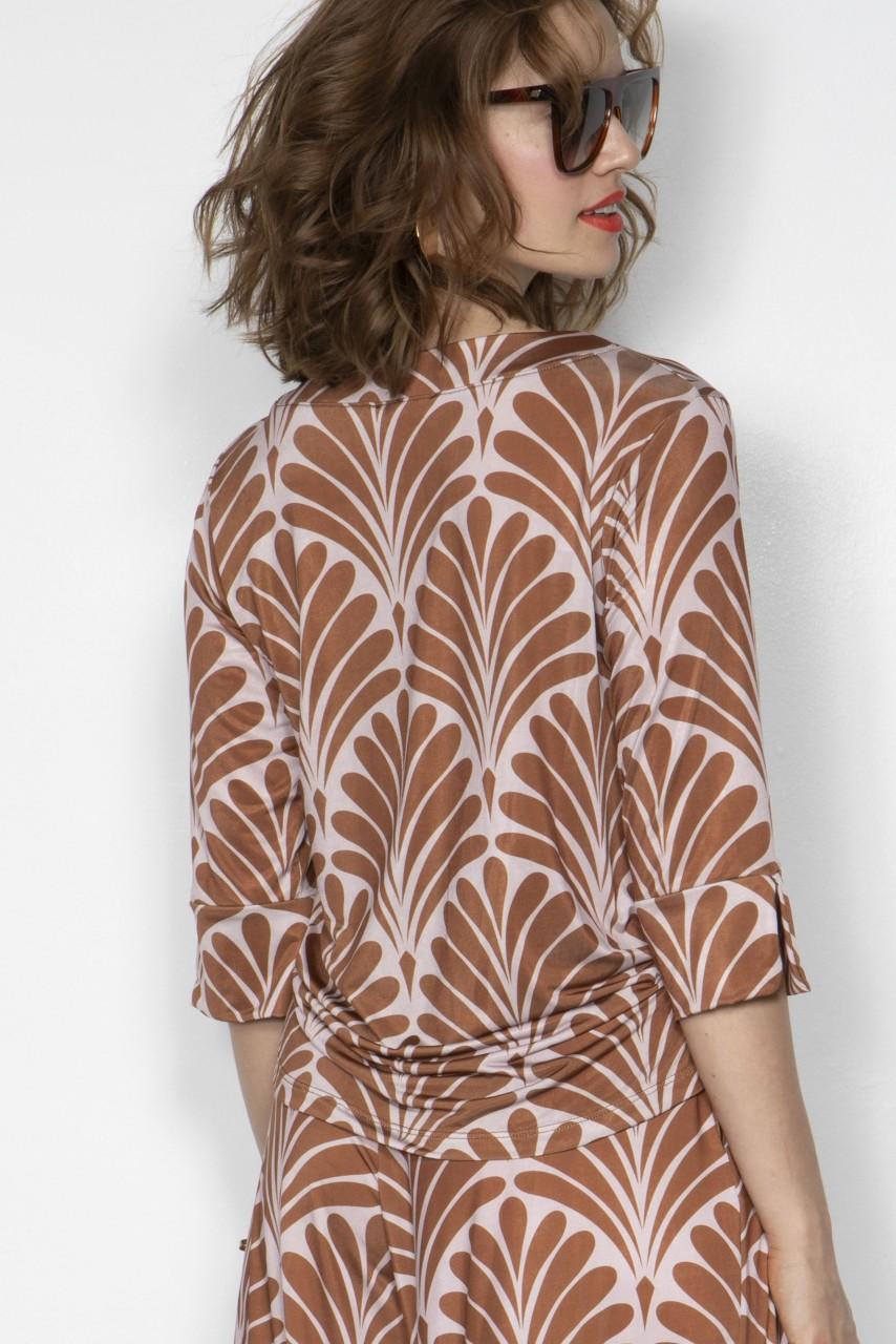 Marivie Top - Honey art deco brown Top Angebote