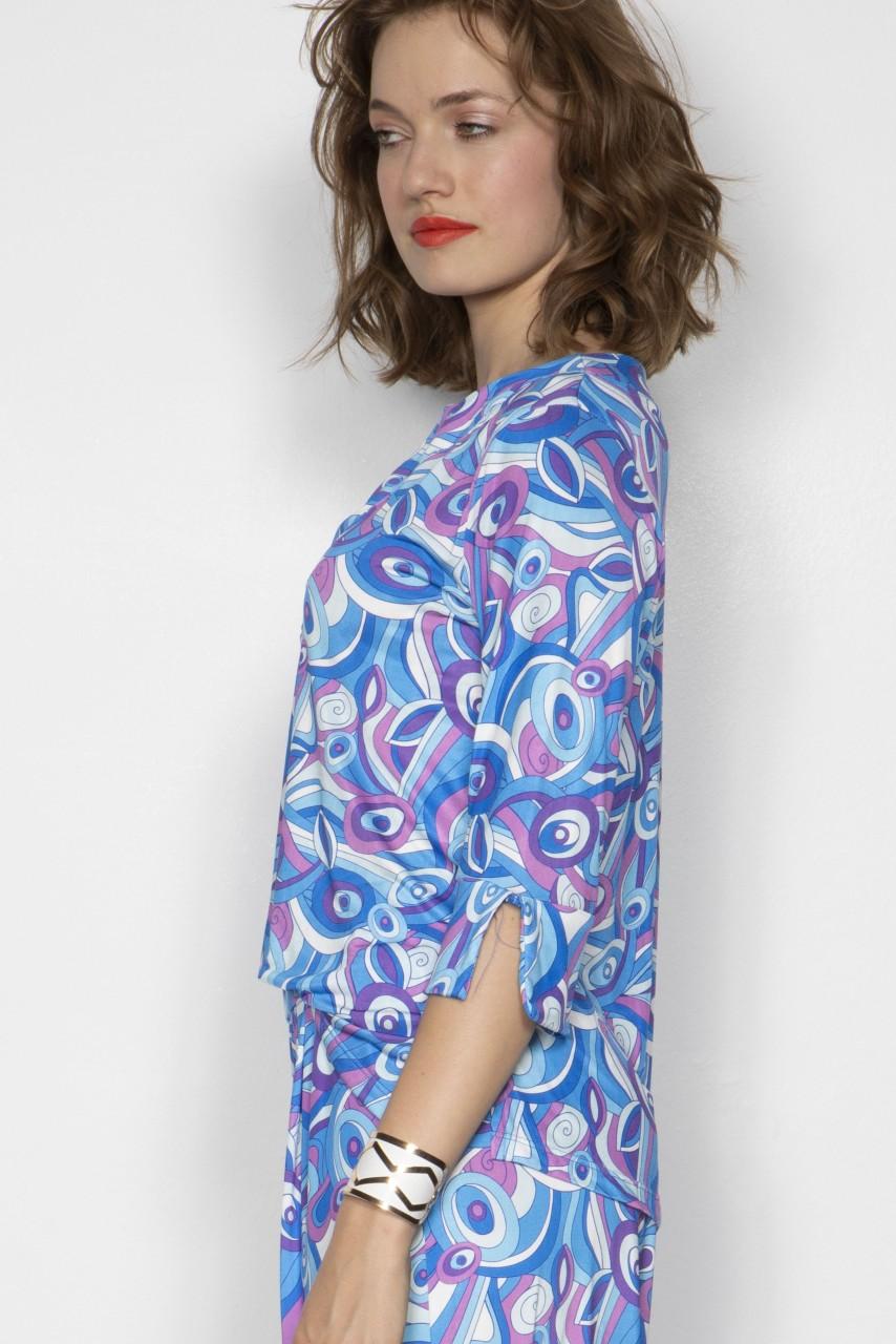 Marivie Top - Honey pucci blue/magenta Top Hotsell
