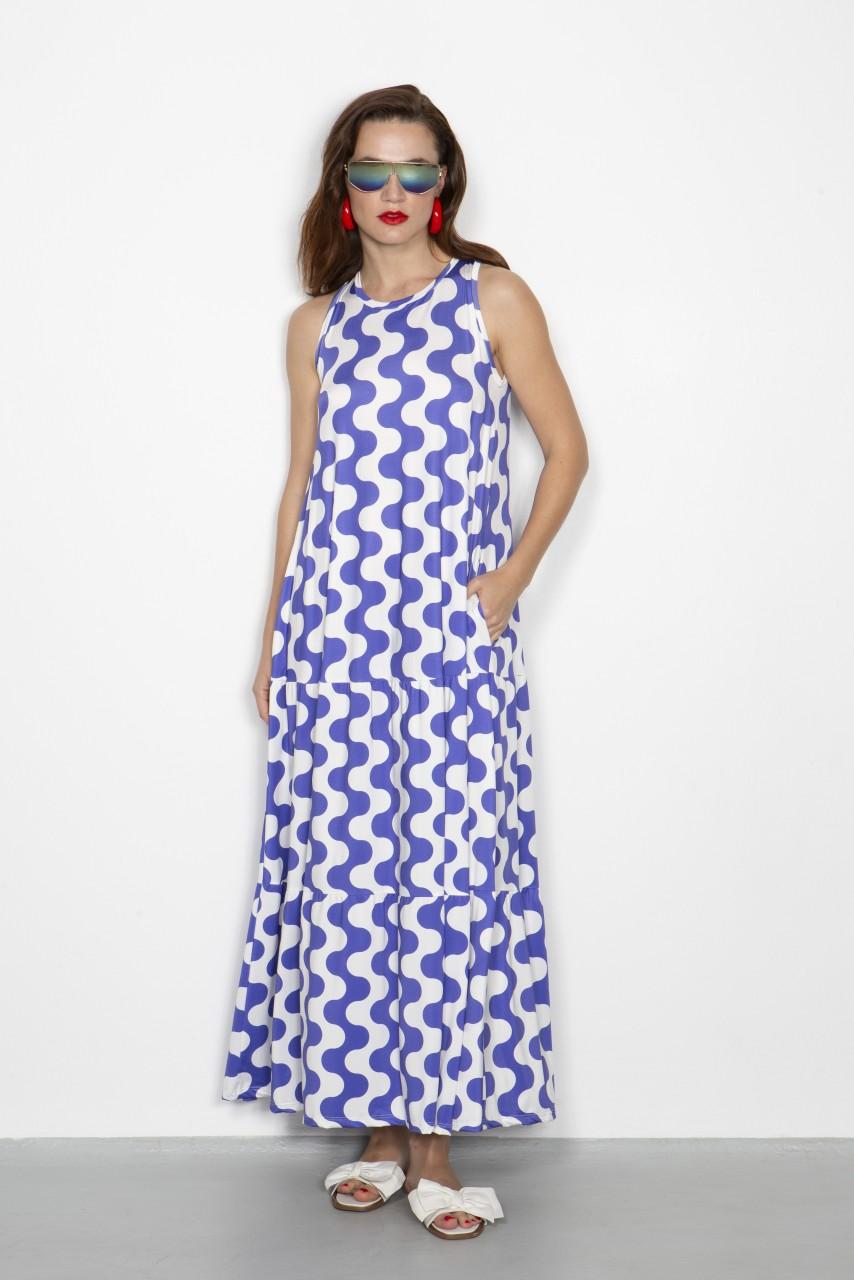 Marivie Darling waves creme/violet Dress Black Friday