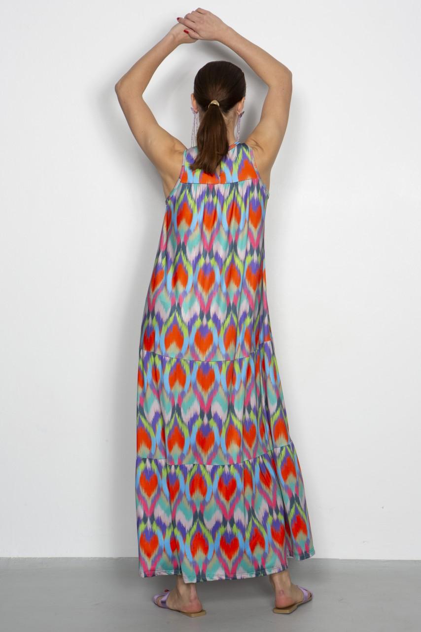 Marivie Darling ikath heart orange Dress Osterangebot