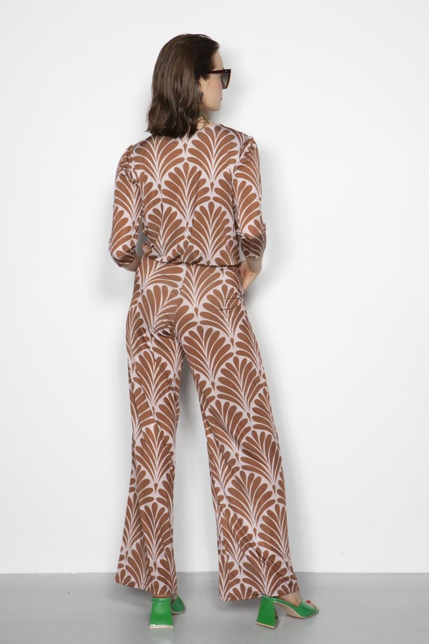 Marivie Jump out art deco brown Jumper Lagerräumung