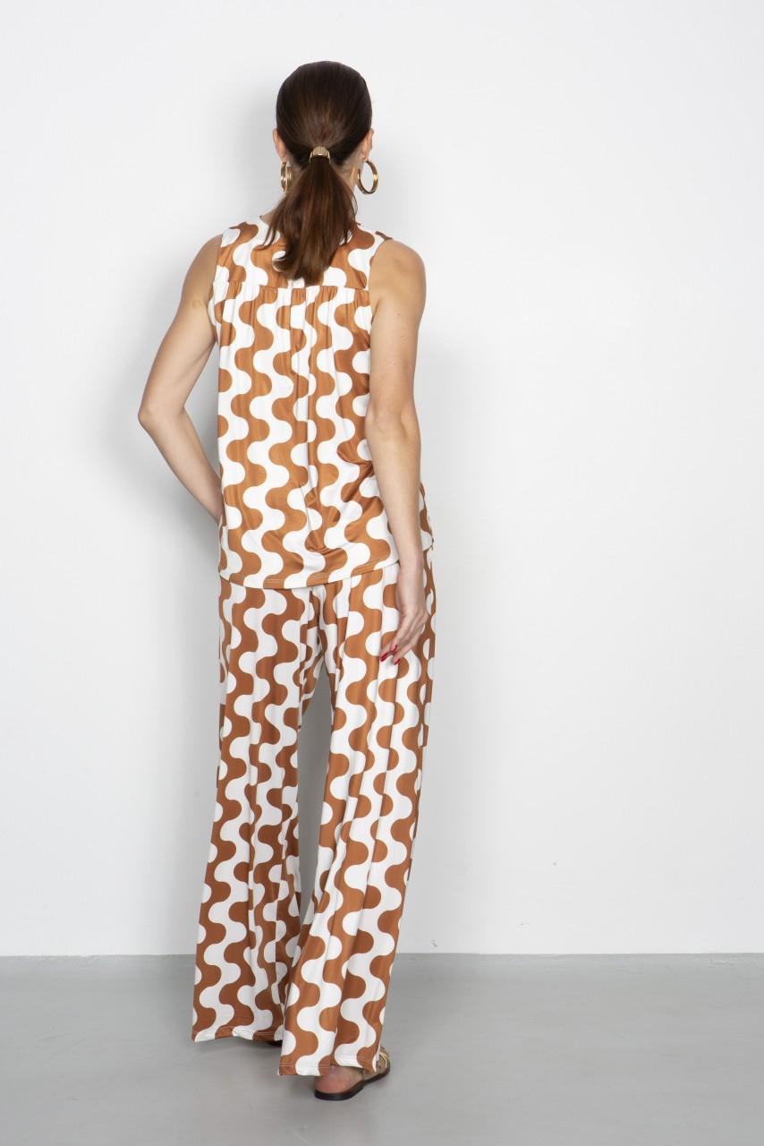 Marivie Easy going waves creme/brown Hose Saisonale Angebote
