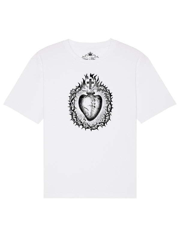 Nastrovje Potsdam Vive Maria Holy Heart Herren T-Shirt weiss Letzte 3 Tage