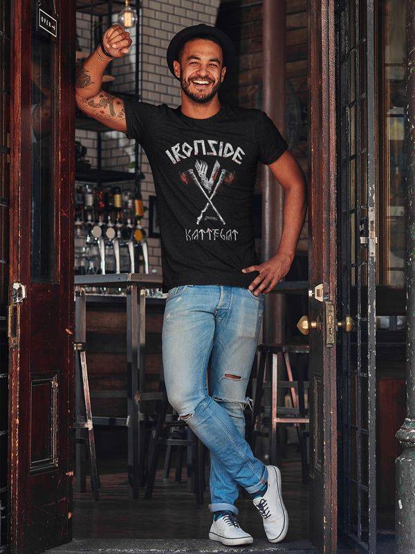 Nastrovje Potsdam Vikings Ironside Herren T-Shirt schwarz Letzter Tag