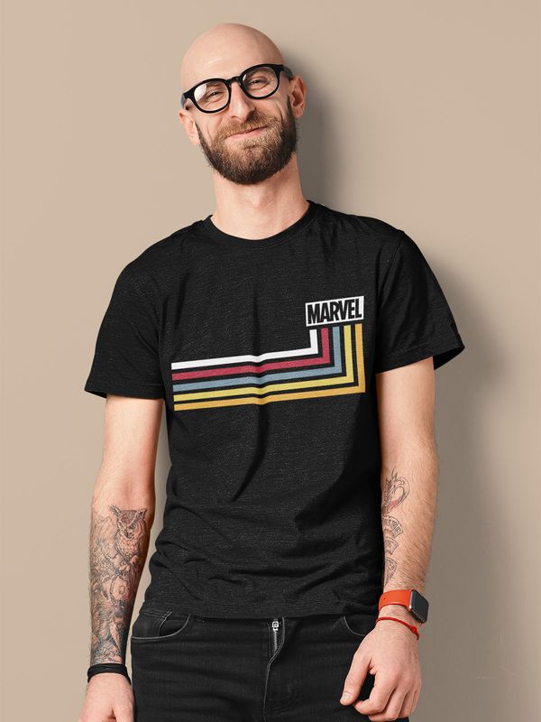 Nastrovje Potsdam Marvel Stripes Herren T-Shirt dunkelblau Sonderangebot der Fabrik