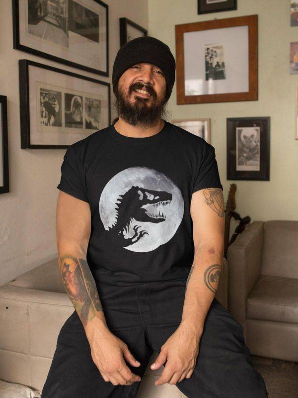 Nastrovje Potsdam Jurassic Park Moonlight Herren T-Shirt schwarz Vierteljährliche Förderung