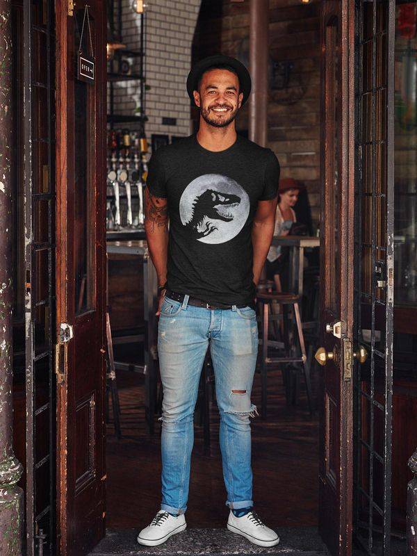 Nastrovje Potsdam Jurassic Park Moonlight Herren T-Shirt schwarz Vierteljährliche Förderung