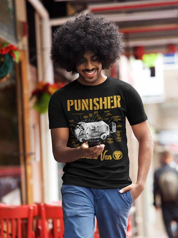 Nastrovje Potsdam The Punisher Battle Van Herren T-Shirt schwarz Discount Store für neue Produkte